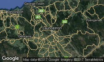 Map of Launceston