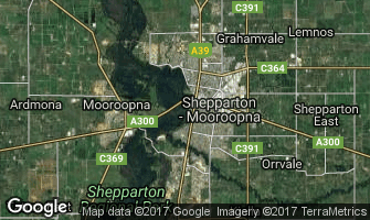 Map of Shepparton