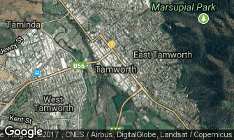 Map of Tamworth